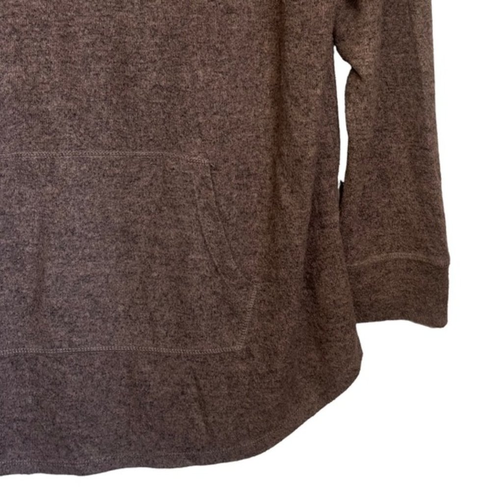 Torrid Size 3 Brown Hooded Oversized Pullover Knit Ling Sleeved Hoody - Picture 5 of 13